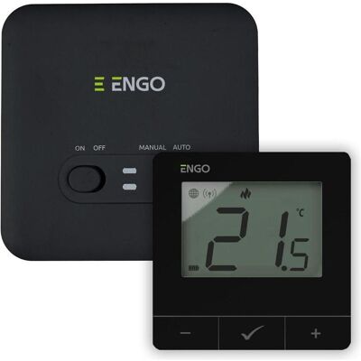 Engo internetowy, bezprzewodowy regulator temperatury Wi-Fi E20i-B, czarny E20I-B, Thermostat, Schwarz Engo internetowy, bezprzewodowy regulator temperatury Wi-Fi E20i-B, czarny E20I-B, Thermostat, Schwarz