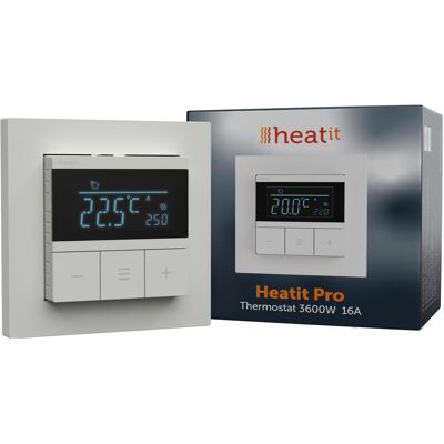 Heatit Pro Thermostat (Weiss RAL 9003), Thermostat, Weiss Heatit Pro Thermostat (Weiss RAL 9003), Thermostat, Weiss