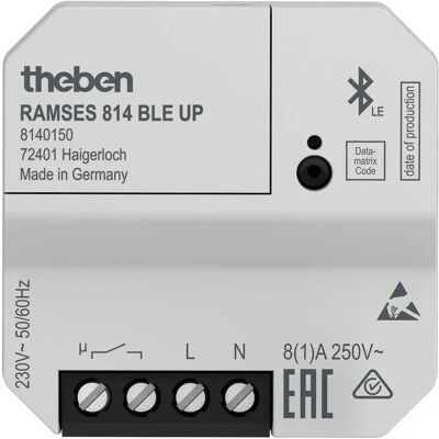 Theben RAMSES 814 BLE UP, Thermostat, Grau Theben RAMSES 814 BLE UP, Thermostat, Grau