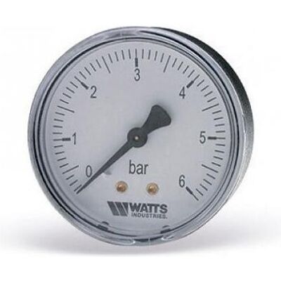 Watts MANOMETER Ø100 X 1/2 0-6 BAR ABWÄRTS ANSCHLUSS AN HEIZUNGSANLAGEN, Zubehör Heizen Watts MANOMETER Ø100 X 1/2 0-6 BAR ABWÄRTS ANSCHLUSS AN HEIZUNGSANLAGEN, Zubehör Heizen