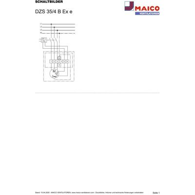 Maico MAI DZS 35/4 B E Ex e Axialwandventilator, Stahlring, Drehstrom, Ex-Schutz, DN35, Elektronikzubehör + Gehäuse Maico MAI DZS 35/4 B E Ex e Axialwandventilator, Stahlring, Drehstrom, Ex-Schutz, DN35, Elektronikzubehör + Gehäuse