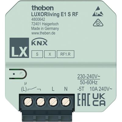 Theben LUXORliving E1 S RF, Zubehör Heizen Theben LUXORliving E1 S RF, Zubehör Heizen