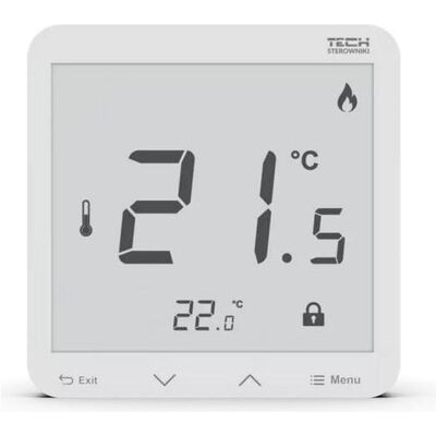 Tech Air Raumcontroller R-8S PLUS, kabellos mit Feuchtemessung, weiss, Thermostat, Weiss Tech Air Raumcontroller R-8S PLUS, kabellos mit Feuchtemessung, weiss, Thermostat, Weiss