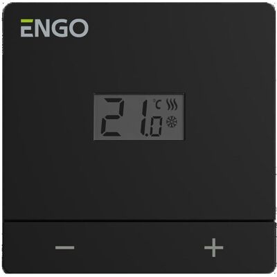 Engo przewodowy regulator temperatury, czarny zasilanie bateryjne EASYBATB, Thermostat, Schwarz Engo przewodowy regulator temperatury, czarny zasilanie bateryjne EASYBATB, Thermostat, Schwarz