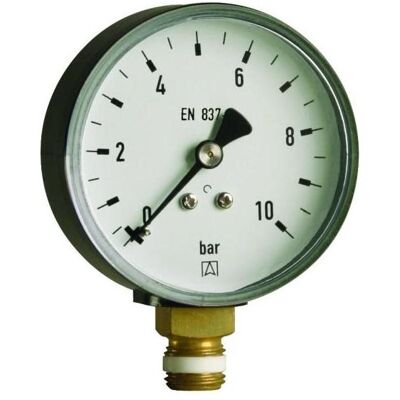 Afriso Rohrfedermanometer RF 63 radial G 1/4 B, 4 bar, Gehäuse-d= 63mm, Zubehör Heizen Afriso Rohrfedermanometer RF 63 radial G 1/4 B, 4 bar, Gehäuse-d= 63mm, Zubehör Heizen