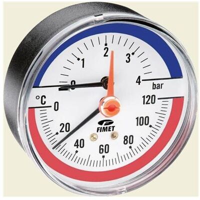 Watts HYDROTERMOMETER TIM-ABS 80. Ø80MM X ½" 0 - 6 BAR 20-120G, Zubehör Heizen Watts HYDROTERMOMETER TIM-ABS 80. Ø80MM X ½" 0 - 6 BAR 20-120G, Zubehör Heizen
