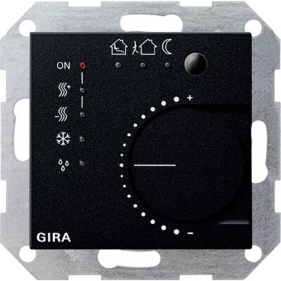 Gira 2100005, Thermostat, Schwarz Gira 2100005, Thermostat, Schwarz