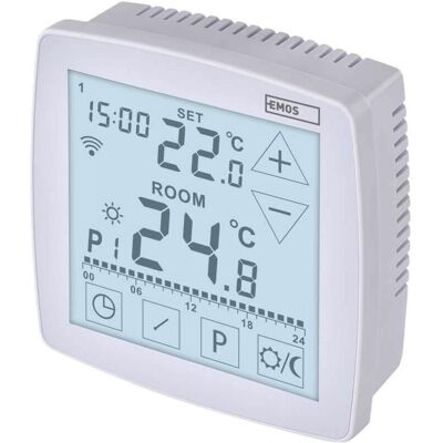 Emos GoSmart Raumthermostat P56S01 mit WiFi, programmierbar, verkabelt, Thermostat, Weiss Emos GoSmart Raumthermostat P56S01 mit WiFi, programmierbar, verkabelt, Thermostat, Weiss