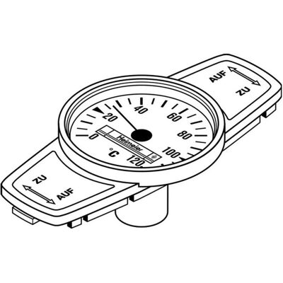 Imi Hydronic Engineering Heimeier Thermometer f. Globo H P u. P-S DN 10 bis DN 32 blau, Thermometer + Hygrometer, Blau Imi Hydronic Engineering Heimeier Thermometer f. Globo H P u. P-S DN 10 bis DN 32 blau, Thermometer + Hygrometer, Blau