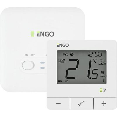 Engo Controls E7-RFW - Programowany, bezprzewodowy regulator temperatury, biały, Thermostat, Weiss Engo Controls E7-RFW - Programowany, bezprzewodowy regulator temperatury, biały, Thermostat, Weiss