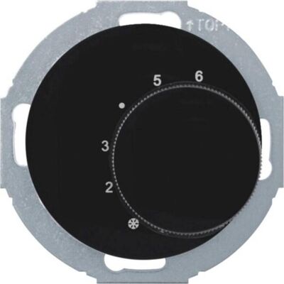 Hager Temperaturregler WLN5026BG m.Wechsler u.Serie R.classic schwarz, Thermostat, Schwarz Hager Temperaturregler WLN5026BG m.Wechsler u.Serie R.classic schwarz, Thermostat, Schwarz