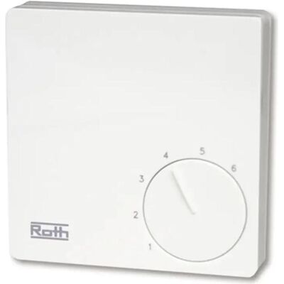 Roth Thermostat BASICLINE H suitable for 230V 1135007402, Thermostat, Weiss Roth Thermostat BASICLINE H suitable for 230V 1135007402, Thermostat, Weiss