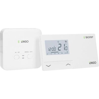 Salus E901RF programmierbarer kabelloser Temperaturregler, Thermostat, Weiss Salus E901RF programmierbarer kabelloser Temperaturregler, Thermostat, Weiss