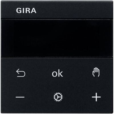 Gira 5394005, Thermostat, Schwarz Gira 5394005, Thermostat, Schwarz
