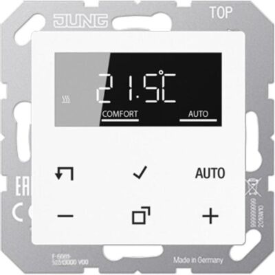 JUNG Raumtemperaturregler TRDA1790WW m.Display Standar, Thermostat, Weiss JUNG Raumtemperaturregler TRDA1790WW m.Display Standar, Thermostat, Weiss