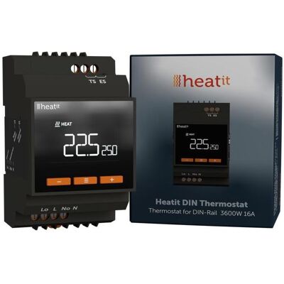Heatit DIN Thermostat, Thermostat Heatit DIN Thermostat, Thermostat