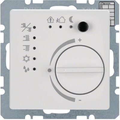 Berker Raumtemperaturregler m. Ta 75441129, Thermostat, Weiss Berker Raumtemperaturregler m. Ta 75441129, Thermostat, Weiss