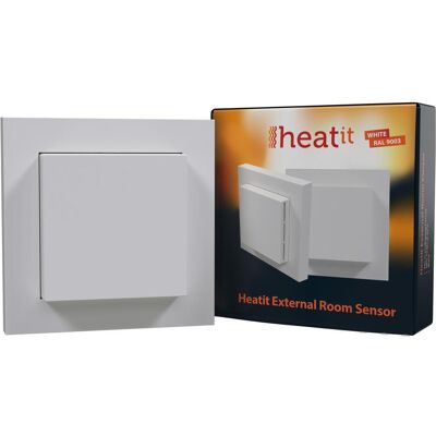 Heatit External Room Sensor (Weiss RAL 9003), Thermostat, Weiss Heatit External Room Sensor (Weiss RAL 9003), Thermostat, Weiss