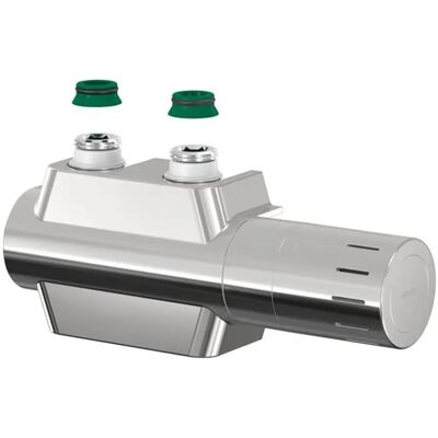Flamco Ventilarmatur VARIODESIGN verchromt, mit Thermostatkopf und Blende, Thermostat, Silber Flamco Ventilarmatur VARIODESIGN verchromt, mit Thermostatkopf und Blende, Thermostat, Silber