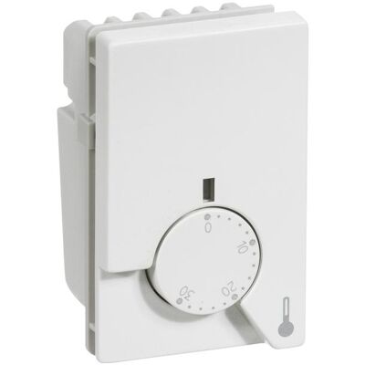 Schneider Electric LK FUGA Thermostat mit Bodenfühler und Nachtabsenkung, 4 m Kabel, 1½ Modul, Weiss, Thermostat, Weiss Schneider Electric LK FUGA Thermostat mit Bodenfühler und Nachtabsenkung, 4 m Kabel, 1½ Modul, Weiss, Thermostat, Weiss