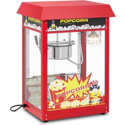 Royal Catering Popcornmaschine 1500 W 5 kg/h rot beleuchteter Innenraum Profi-Popcornautomat, Fun Kitchen, Rot Royal Catering Popcornmaschine 1500 W 5 kg/h rot beleuchteter Innenraum Profi-Popcornautomat, Fun Kitchen, Rot