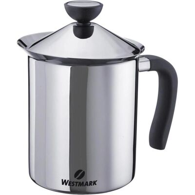 Westmark Melkopschuimer Brasilia 800 ml, Milchaufschäumer, Schwarz, Silber Westmark Melkopschuimer Brasilia 800 ml, Milchaufschäumer, Schwarz, Silber