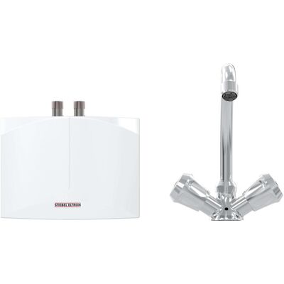 Stiebel Eltron, Warmwassergerät, DNM 3+MAZ Mini-Durchlauferhitzer+2-Griff Armatur nur fürs Handwaschbecken, 3,5 kW, mit Stecker Stiebel Eltron, Warmwassergerät, DNM 3+MAZ Mini-Durchlauferhitzer+2-Griff Armatur nur fürs Handwaschbecken, 3,5 kW, mit Stecker