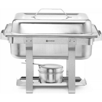 Hendi Chafing Dish GN 1/2 Edelst. 4,5 l Economic, Speisewärmer, Silber Hendi Chafing Dish GN 1/2 Edelst. 4,5 l Economic, Speisewärmer, Silber