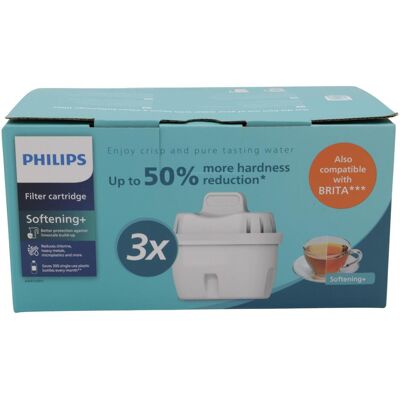 PHILIPS Micro X-Clean + Softening Wasserfilter-Kartuschen - 3 St. PHILIPS Micro X-Clean + Softening Wasserfilter-Kartuschen - 3 St.