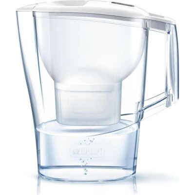 Brita Aluna, Wasserfilterkanne, Weiss, Transparent Brita Aluna, Wasserfilterkanne, Weiss, Transparent