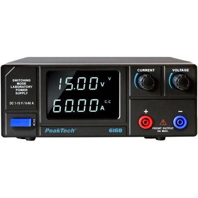 Peaktech Labornetzgerät P 6168, 1...15 V, 0...60 A, 900 W, Labornetzgerät Peaktech Labornetzgerät P 6168, 1...15 V, 0...60 A, 900 W, Labornetzgerät