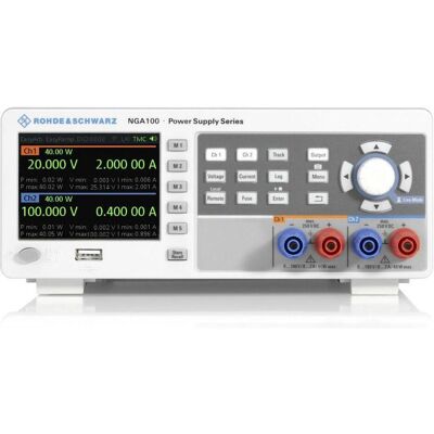 Rohde & Schwarz NGA142 Laborstromversorgung - 2 Ausgänge - 100V Max - 2A Max - 80W Rohde & Schwarz NGA142 Laborstromversorgung - 2 Ausgänge - 100V Max - 2A Max - 80W