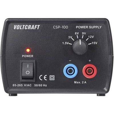 Voltcraft CSP-100 Labornetzgerät, einstellbar 1.5 V, 3 V, 6 V, 9 V, 12 V, 15 V, Labornetzgerät Voltcraft CSP-100 Labornetzgerät, einstellbar 1.5 V, 3 V, 6 V, 9 V, 12 V, 15 V, Labornetzgerät