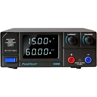 Peaktech Labornetzgerät P 6168, 1...15 V, 0...60 A, 900 W, Labornetzgerät Peaktech Labornetzgerät P 6168, 1...15 V, 0...60 A, 900 W, Labornetzgerät