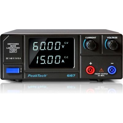 Peaktech Labornetzgerät P 6167, 1...60 V, 0...15 A, 900 W, Labornetzgerät Peaktech Labornetzgerät P 6167, 1...60 V, 0...15 A, 900 W, Labornetzgerät