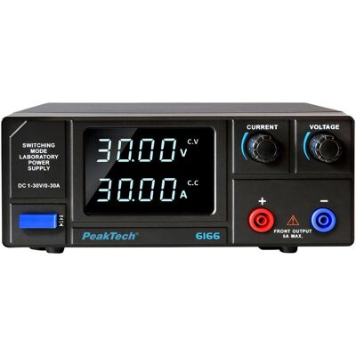 Peaktech Labornetzgerät P 6166, 1...30 V, 1...30 A, 900 W, Labornetzgerät Peaktech Labornetzgerät P 6166, 1...30 V, 1...30 A, 900 W, Labornetzgerät