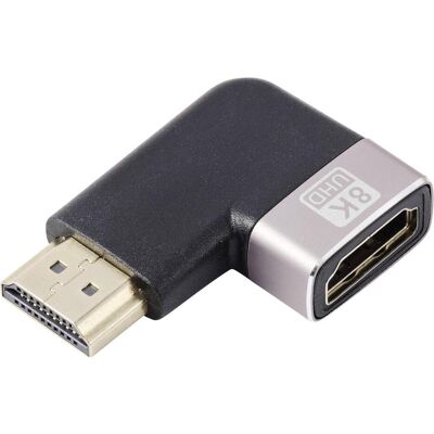 SpeaKa Professional SP-11302004 HDMI Adapter (1x HDMI-Stecker - 1x HDMI-Buchse) (HDMI), Data + Video Adapter, Schwarz, Silber SpeaKa Professional SP-11302004 HDMI Adapter (1x HDMI-Stecker - 1x HDMI-Buchse) (HDMI), Data + Video Adapter, Schwarz, Silber