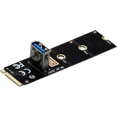 PowerGuard M.2 PCI Express zu PCI-E Express (USB 3.0) Riser Card für M.2 Slots, Mainboard Zubehör PowerGuard M.2 PCI Express zu PCI-E Express (USB 3.0) Riser Card für M.2 Slots, Mainboard Zubehör