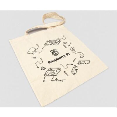 Raspberry Pi Official bag in natural cotton, Entwicklungsboard + Kit Raspberry Pi Official bag in natural cotton, Entwicklungsboard + Kit