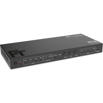 FeinTech SW411 HDMI 2.1 Switch 4 In 1 Out mit HDMI Audio Extractor (HDMI-Audio Toslink AUX), Switch Box FeinTech SW411 HDMI 2.1 Switch 4 In 1 Out mit HDMI Audio Extractor (HDMI-Audio Toslink AUX), Switch Box