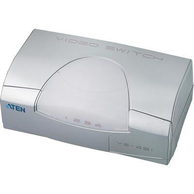 Aten VS491 VGA Video Switch, 1 Monitor - 4 PCs, Switch Box Aten VS491 VGA Video Switch, 1 Monitor - 4 PCs, Switch Box