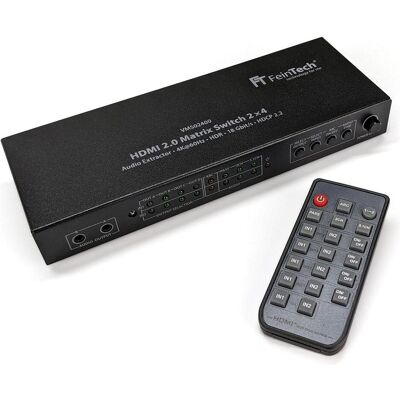 FeinTech VMS02400 HDMI Matrix Switch - 4K HDR - Audio Extractor FeinTech VMS02400 HDMI Matrix Switch - 4K HDR - Audio Extractor