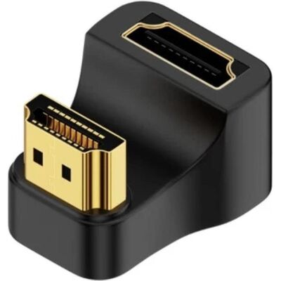PowerGuard HDMI auf HDMI 1.4 180-Grad Winkel U-Form Up Adapter (HDMI), Data + Video Adapter, Schwarz PowerGuard HDMI auf HDMI 1.4 180-Grad Winkel U-Form Up Adapter (HDMI), Data + Video Adapter, Schwarz
