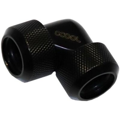 Alphacool Eiszapfen Adapter 90 Grad 16mm AD auf 16mm AD Hardtube, Wasserkühlung Anschluss, Schwarz Alphacool Eiszapfen Adapter 90 Grad 16mm AD auf 16mm AD Hardtube, Wasserkühlung Anschluss, Schwarz