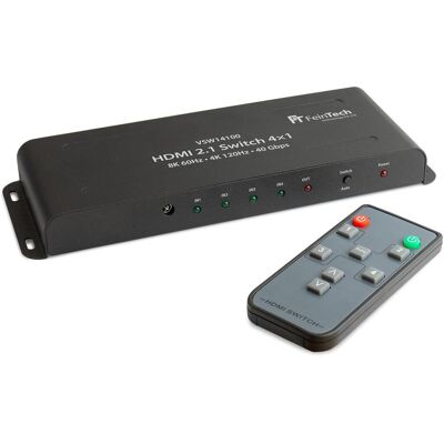 FeinTech VSW14100 HDMI 2.1 Switch 4 In 1 Out Auto-Switching, Switch Box FeinTech VSW14100 HDMI 2.1 Switch 4 In 1 Out Auto-Switching, Switch Box