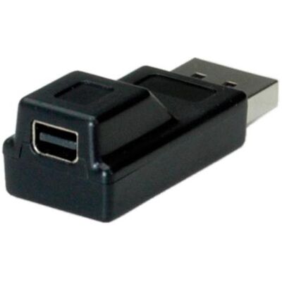 Roline DisplayPort Adapter, DP ST - Mini DP BU (Mini DP), Data + Video Adapter, Schwarz Roline DisplayPort Adapter, DP ST - Mini DP BU (Mini DP), Data + Video Adapter, Schwarz