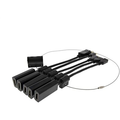 Deltaco Modulares HDMI-Adapter-Set - Unterstützt 4K, USB-C, DP, Mini HDMI, Micro HDMI Deltaco Modulares HDMI-Adapter-Set - Unterstützt 4K, USB-C, DP, Mini HDMI, Micro HDMI