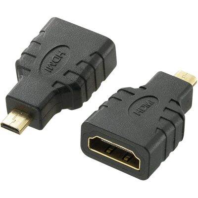 SpeaKa Professional HDMI Adapter (1x HDMI-Stecker D Micro (HDMI), Data + Video Adapter, Schwarz SpeaKa Professional HDMI Adapter (1x HDMI-Stecker D Micro (HDMI), Data + Video Adapter, Schwarz
