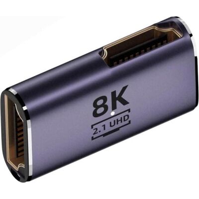 PowerGuard HDMI auf HDMI Gender Changer Adapter (female/female) 90-Grad Winkel 8K (HDMI, 3 cm), Data + Video Adapter, Grau PowerGuard HDMI auf HDMI Gender Changer Adapter (female/female) 90-Grad Winkel 8K (HDMI, 3 cm), Data + Video Adapter, Grau