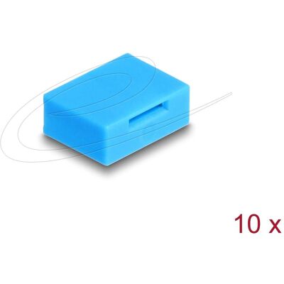 Delock 10 Port Blocker für USB Typ-A Buchse, Notebook Security, Blau Delock 10 Port Blocker für USB Typ-A Buchse, Notebook Security, Blau